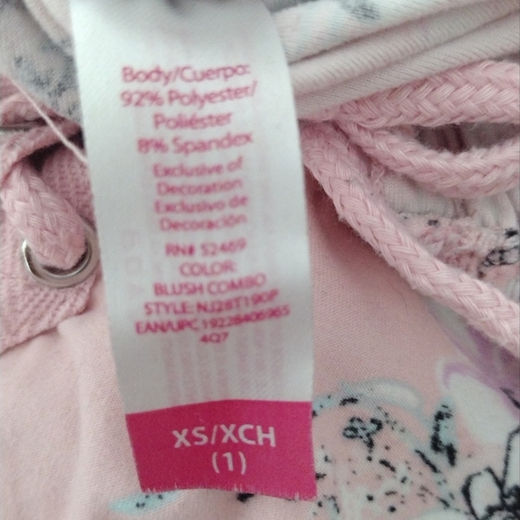 No Boundaries Juniors Floral Pink Summer Top Size XS - Picture 6 of 6